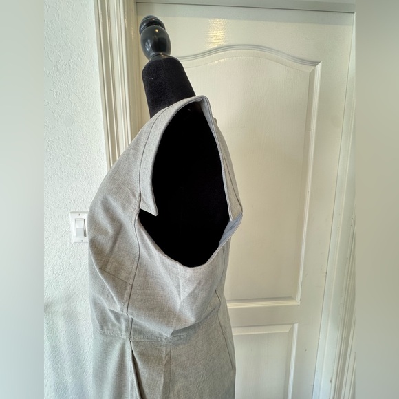 J. Crew Sz 10 Resume Dress Classic Gray Midi Dress - Picture 4 of 7